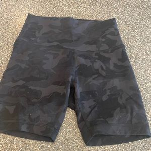 Lululemon size 4 black camp biker shorts